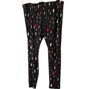 Festive Christmas Tree Patterned Women’s Leggings